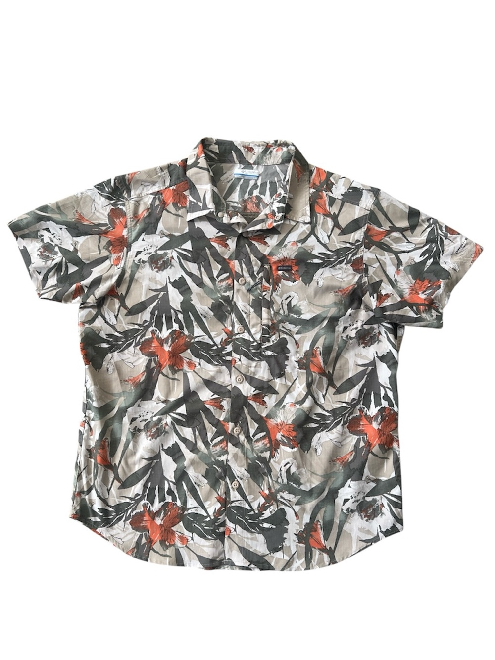 Columbia Men's Silver Ridge Utility Lite Hawaiian Short Sleeve Shirt Large
